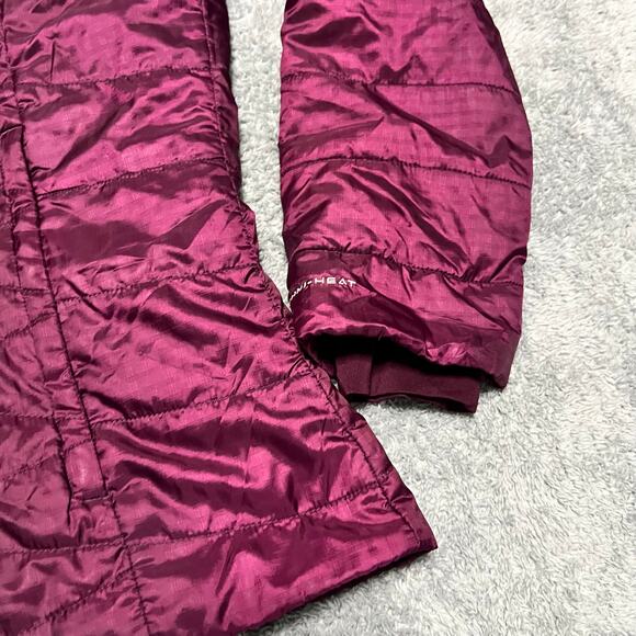 Columbia Coat Womens 1X Omni Heat Puffer Jacket Quilted Maroon *** - Picture 2 of 9